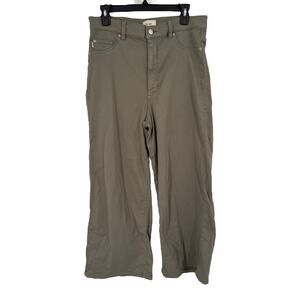 DL1961 Hepburn Wide Leg High Rise Vintage jeans light olive size 30